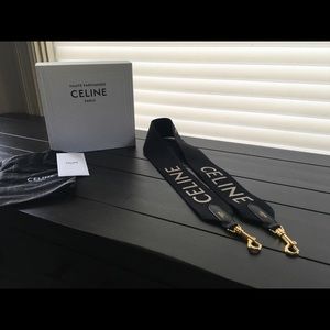 Celine cross body monogrammed strap